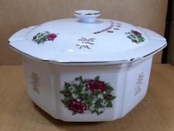 早期大同富貴燉盅 金花富貴 八角瓷燉盅 湯盅 湯甕-直徑 20.5 公分 歷史價格詳細信息