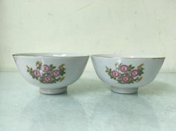 WH27059【四十八號老倉庫】全新 早期 台灣 手繪 胭脂紅 花 碗 15.8cm 1碗價 完整【懷舊收藏拍片道具】 歷史價格詳細信息