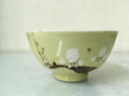 WH27806【四十八號老倉庫】全新 早期 台灣 淡藍釉 手繪 花 碗 深碗 麵碗 16.2cm 1碗價 完整 歷史價格詳細信息