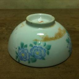 WH7506【四十八號老倉庫】全新 早期 台灣製 噴繪 青花 富士山 碗 茶碗 高6cm 有瑕 1碗價 歷史價格詳細信息