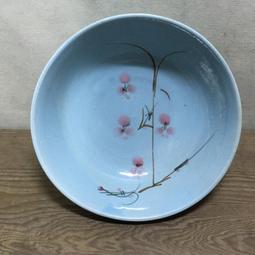 WH16834【四十八號老倉庫】二手 早期 台灣 手繪 山水人家風景 大碗公 20.6cm 有瑕 1碗價 歷史價格詳細信息