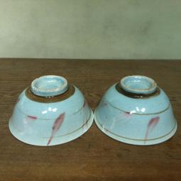 WH9915【四十八號老倉庫】全新 早期 台灣 古早味 格子 老碗 飯碗 11.6cm 2碗價【懷舊收藏拍片道具】 歷史價格詳細信息