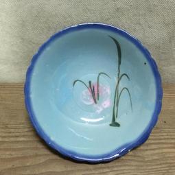 WH10909【四十八號老倉庫】全新 早期 台灣 土黃釉 手繪 胭脂紅 花 碗 麵碗 湯碗 16.3cm 1碗價【懷舊收 歷史價格詳細信息