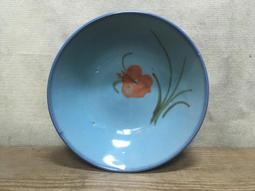 WH12424【四十八號老倉庫】全新 早期 台灣 手繪 胭脂紅 花 碗 14.5cm 有瑕 1碗價【懷舊收藏擺飾道具】 歷史價格詳細信息