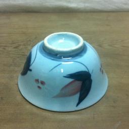 WH7055【四十八號老倉庫】全新 早期 台灣製 手繪 胭脂紅 花 碗 飯碗 11.5cm 有瑕 1碗價 歷史價格詳細信息