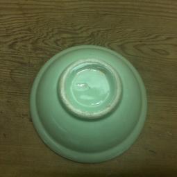 WH7852【四十八號老倉庫】全新 早期 台灣 咖啡藍綠色 點點 粗碗 滷肉飯 肉圓 茶碗 冰碗 13.7cm 1碗價 歷史價格詳細信息