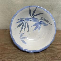 WH14488【四十八號老倉庫】全新 早期 台灣 扇鳥竹花紋 黑嘴必阿 古早碗 飯碗 碗粿碗 12cm 1碗價【懷舊擺飾 歷史價格詳細信息