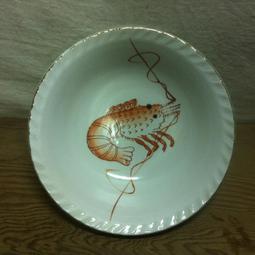 WH7306【四十八號老倉庫】全新 早期 台灣 奇龍 蝦紋 紅蝦 碗 麵碗 大碗公 21cm 1碗價【懷舊擺飾拍片道具】 歷史價格詳細信息