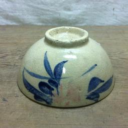 WH8874【四十八號老倉庫】二手 早期 台灣 手繪 白梅花 碗 麵碗 湯碗 14.5cm 有瑕 1碗價 歷史價格詳細信息