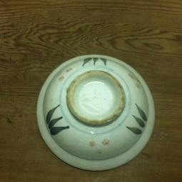 WH7837【四十八號老倉庫】全新 早期 台灣 淡青色 點點 粗碗 滷肉飯 肉圓 茶碗 冰碗 13.3cm 1碗價【懷舊 歷史價格詳細信息