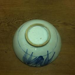 WH7528【四十八號老倉庫】全新 早期 台灣 藍釉 手繪 白梅花 大碗公 21.3cm 1碗價【懷舊擺飾拍片道具】 歷史價格詳細信息