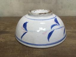 WH16045【四十八號老倉庫】全新 早期 台灣 手繪 胭脂紅 花 碗 麵碗 湯碗 15.5cm 1碗價【懷舊擺飾拍片道 歷史價格詳細信息