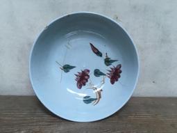 WH16835【四十八號老倉庫】二手 早期 台灣 手繪 青花 碗 麵碗 湯碗 16.3cm 有瑕 1碗價 歷史價格詳細信息