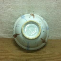 WH7851【四十八號老倉庫】全新 早期 台灣 咖啡藍綠色 點點 粗碗 滷肉飯 肉圓 茶碗 冰碗 13.7cm 1碗價 歷史價格詳細信息