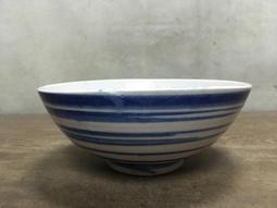 WH16967【四十八號老倉庫】全新 早期 台灣 竹編紋 蓋印 福字碗 14.3cm 有瑕 1碗價 歷史價格詳細信息