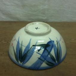 WH7837【四十八號老倉庫】全新 早期 台灣 淡青色 點點 粗碗 滷肉飯 肉圓 茶碗 冰碗 13.3cm 1碗價【懷舊 歷史價格詳細信息