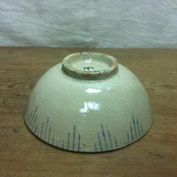 WH7744【四十八號老倉庫】全新 早期 台灣 手繪 青花 蓋印 福字碗 麵碗 湯碗 14.8cm 有瑕 1碗價 歷史價格詳細信息