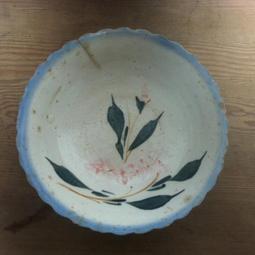 WH7317【四十八號老倉庫】全新 早期 台灣製 大中 魚紋 魚 大碗公 23.8 cm 1碗價【懷舊擺飾拍片道具】 歷史價格詳細信息