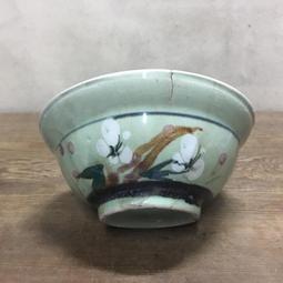 WH13566【四十八號老倉庫】全新 早期 台灣 手繪 白梅花 胭脂紅 花 碗 麵碗 湯碗 14.7cm 1碗價【懷舊收 價格比較,價格查詢,歷史價格詳細信息