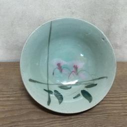 WH13566【四十八號老倉庫】全新 早期 台灣 手繪 白梅花 胭脂紅 花 碗 麵碗 湯碗 14.7cm 1碗價【懷舊收 歷史價格詳細信息