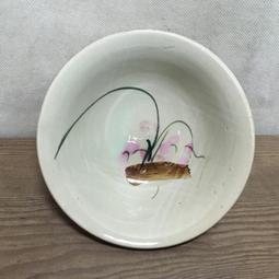 WH13566【四十八號老倉庫】全新 早期 台灣 手繪 白梅花 胭脂紅 花 碗 麵碗 湯碗 14.7cm 1碗價【懷舊收 歷史價格詳細信息