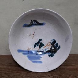 早期臺灣「手繪山水圖紋：陶瓷湯匙」（無掛孔）」(戰後初期、早期磚胎陶瓷碗盤) 歷史價格詳細信息