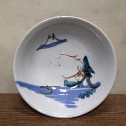 早期臺灣「手繪山水圖紋：陶瓷湯匙」（無掛孔）」(戰後初期、早期磚胎陶瓷碗盤) 歷史價格詳細信息