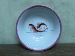 WH16965【四十八號老倉庫】全新 早期 台灣 點點 紅藍色 粗碗 滷肉飯 肉圓 茶碗 冰碗 15cm 1碗價【懷舊收 歷史價格詳細信息