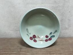 WH16967【四十八號老倉庫】全新 早期 台灣 竹編紋 蓋印 福字碗 14.3cm 有瑕 1碗價 歷史價格詳細信息