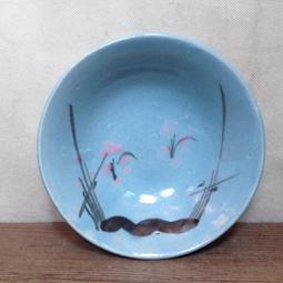 WH11899【四十八號老倉庫】二手 早期 台灣 玻璃燈罩 陶瓷柄 鐵座 三段觸控 桌燈 檯燈 高27cm【懷舊收藏擺飾 歷史價格詳細信息