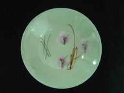 WH12418【四十八號老倉庫】全新 早期 台灣 手繪 胭脂紅 花 碗 大碗公 22.3cm 有瑕 1碗價 歷史價格詳細信息