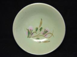 WH12279【四十八號老倉庫】全新 早期 台灣 藍釉 手繪 胭脂紅 碗 麵碗 湯碗公 18.2cm 有瑕 1碗價 歷史價格詳細信息