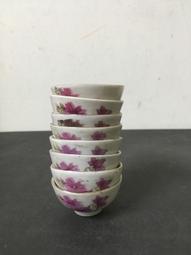 WH28923【四十八號老倉庫】全新 早期 台灣 玫瑰花 酒杯 茶杯 35cc 2杯價【懷舊收藏拍片道具】 歷史價格詳細信息