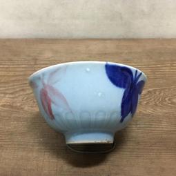 WH14471【四十八號老倉庫】全新 早期 台灣 手繪 胭脂紅 花 碗 飯碗 11.7cm 1碗價【懷舊擺飾拍片道具】 歷史價格詳細信息