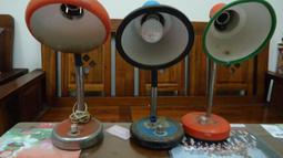 鐵皮 檯燈 工作燈 閱讀燈 工業風 普普風 道具 懷舊 復古 早期 歷史價格詳細信息