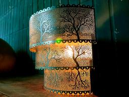 銅燈 幾何 陣列 老燈  . 純銅 鑲嵌 完美品 . 全件完整 底座木板 . 尺寸 33.5台中Under Object 歷史價格詳細信息