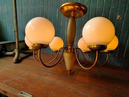 台中 Under Object 古道具  黑玻璃 銅吊燈 銅桿 極美 歷史價格詳細信息