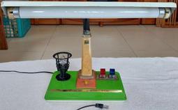 檯燈.桌燈(15)~E27~總高約49.2CM~鐵+木~拉線開關~功能正常~不附燈泡~懷舊.道具 歷史價格詳細信息