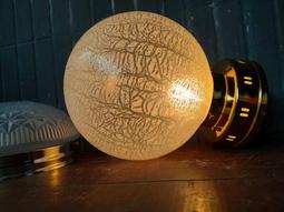 檯燈.桌燈(28)~E27~銀行燈~銅+玻璃~不附燈泡~燈罩有嗑傷~擺飾.道具 歷史價格詳細信息