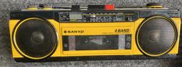 二手市面稀少復古日本制Sanyo三洋卡帶收音機M9994K(可以收FM卡帶故障當收藏/裝飾品) 歷史價格詳細信息