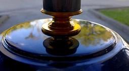 特殊色 銅燈 桌燈 櫃檯燈 大尺寸 高60 罩徑51  台中 Under Object 歷史價格詳細信息