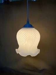 WH28039【四十八號老倉庫】二手 早期 台灣 牛奶玻璃燈罩 鐵柄 木座 三段觸控 桌燈 檯燈 高cm 1盞價 歷史價格詳細信息