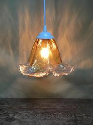 WH23388【四十八號老倉庫】二手 早期 台灣 玻璃燈罩 陶瓷柄 鐵座 三段觸控 桌燈 檯燈 高37.5cm 歷史價格詳細信息