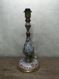 WH17913【四十八號老倉庫】二手 早期 塑材燈罩 鐵柄 老人與狗 波麗座 旋鈕開關 夜燈 高31cm【懷舊收藏擺飾道 歷史價格詳細信息