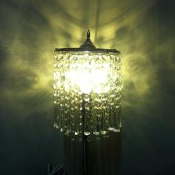 早期水晶燈 玻璃水晶 / 黃銅 微調 桌燈（已售出） 歷史價格詳細信息