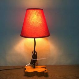 WH10974【四十八號老倉庫】二手 早期 台灣 布罩內襯PVC 鐵柄 木座 桌燈 檯燈 高47cm【懷舊收藏擺飾道具】 價格比較,價格查詢,歷史價格詳細信息