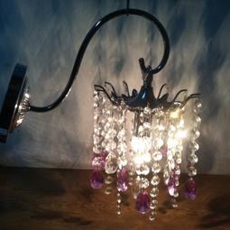 老台灣 壁燈 玻璃燭臺型 老燈  . e 27 長約20 . 台中 實體店面 Under Object 古道具 歷史價格詳細信息