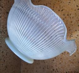 台中 Under Object  少見 spaceage 雙色層 玻璃甜甜圈  . 太空 凸玻璃 經典 橘白 對比色感 歷史價格詳細信息