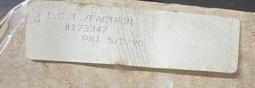 二手市面稀少復古庫存品I.C.T FACTRON 173347(不知用途當收藏/裝飾品) 價格比較,價格查詢,歷史價格詳細信息