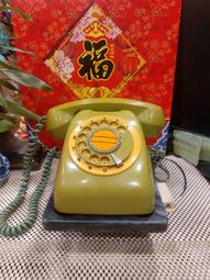 大瑞古玩~委託品~台灣古早懷舊50年代古董手撥轉盤式經典黑色款搭配大理石/古早懷舊風電話機功能正常可接聽/值得收藏擺飾 歷史價格詳細信息